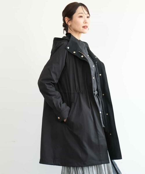 MK MICHEL KLEIN / エムケーミッシェルクラン その他アウター | [撥水加工]ダウンライナー付きフーデットコート（ブラック）