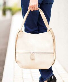 MK MICHEL KLEIN BAG / エムケーミッシェルクランバッグ ショルダーバッグ | 【2WAY】デニムプリントショルダーバッグミニ