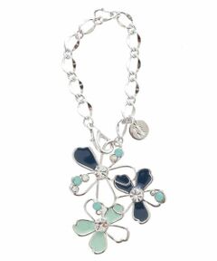 MK MICHEL KLEIN BAG / エムケーミッシェルクランバッグ チャーム | ラインストーン付きフラワー透かしチャーム