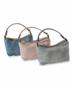 MK MICHEL KLEIN BAG / エムケーミッシェルクランバッグ ショルダーバッグ | 【2WAY】デニム柄ミニバッグ(ポーチ)