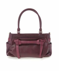 MK MICHEL KLEIN BAG / エムケーミッシェルクランバッグ トートバッグ | フェイクレザーベルトデザイントートバッグ