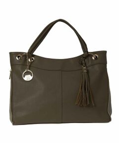 MK MICHEL KLEIN BAG / エムケーミッシェルクランバッグ トートバッグ | フェイクレザー切り替えデザインバッグ