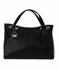 MK MICHEL KLEIN BAG / エムケーミッシェルクランバッグ トートバッグ | フェイクレザー切り替えデザインバッグ