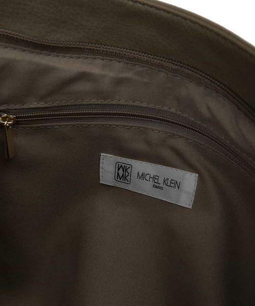 MK MICHEL KLEIN BAG / エムケーミッシェルクランバッグ トートバッグ | フェイクレザー切り替えデザインバッグ | 詳細11