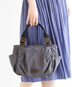 MK MICHEL KLEIN BAG / エムケーミッシェルクランバッグ トートバッグ | ドットデザインナイロンハンドバッグ