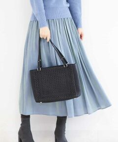 MK MICHEL KLEIN BAG / エムケーミッシェルクランバッグ トートバッグ | 【2WAY/A4対応】メッシュ切り替えデザイントート