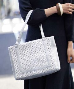 MK MICHEL KLEIN BAG / エムケーミッシェルクランバッグ トートバッグ | 【2WAY/A4対応】メッシュ切り替えデザイントート