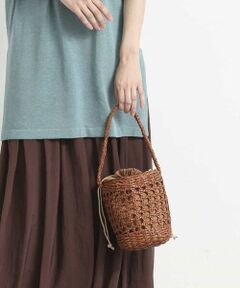 MK MICHEL KLEIN BAG / エムケーミッシェルクランバッグ トートバッグ | 【WEB限定】フェイクレザー編み込みミニトート