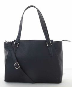 MK MICHEL KLEIN BAG / エムケーミッシェルクランバッグ トートバッグ | 【軽量／2WAY】フェイクレザー ベーシックトートバッグ
