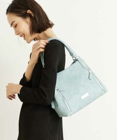 MK MICHEL KLEIN BAG / エムケーミッシェルクランバッグ トートバッグ | 【2WAY】フェイクレザースクエアバッグ