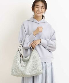 MK MICHEL KLEIN BAG / エムケーミッシェルクランバッグ トートバッグ | 【WEB限定】ダマスクデザイントートバッグ