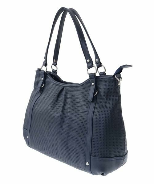 MK MICHEL KLEIN BAG / エムケーミッシェルクランバッグ トートバッグ | 【A4収納可】パンチングフェイクレザーバッグ | 詳細4