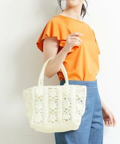 かぎ編みデザイントートバッグ