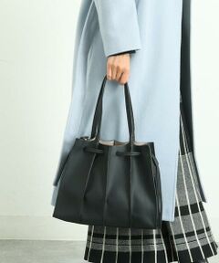 MK MICHEL KLEIN BAG / エムケーミッシェルクランバッグ トートバッグ | [2WAY]フェイクレザー切り替えデザインバッグ