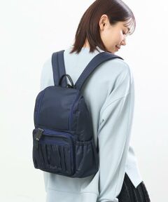 MK MICHEL KLEIN BAG / エムケーミッシェルクランバッグ リュック・バックパック | 【豆腐一丁より軽い】【撥水】ギャザープリーツスクエアコンパクトリュック
