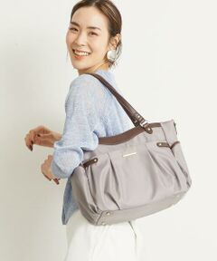 MK MICHEL KLEIN BAG / エムケーミッシェルクランバッグ トートバッグ | 【撥水/2WAY/販売停止】タックデザイントートバッグ
