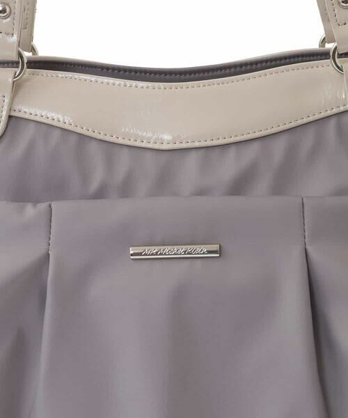 MK MICHEL KLEIN BAG / エムケーミッシェルクランバッグ トートバッグ | 【撥水/2WAY/販売停止】タックデザイントートバッグ | 詳細1