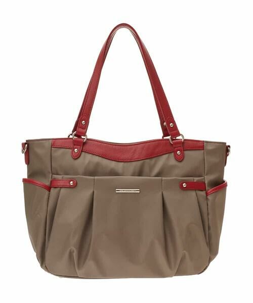 MK MICHEL KLEIN BAG / エムケーミッシェルクランバッグ トートバッグ | 【撥水/2WAY/販売停止】タックデザイントートバッグ | 詳細11