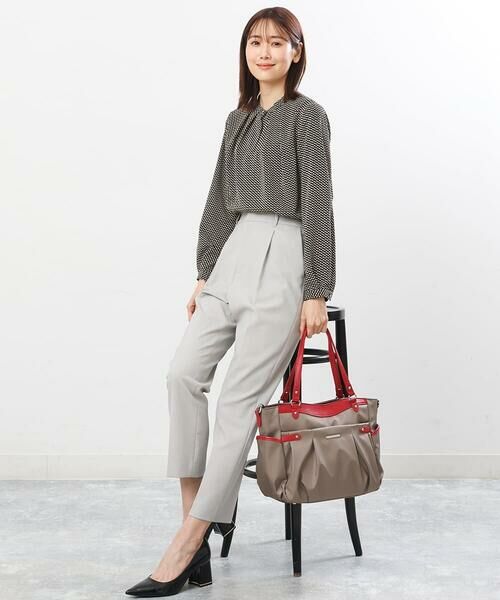 MK MICHEL KLEIN BAG / エムケーミッシェルクランバッグ トートバッグ | 【撥水/2WAY/販売停止】タックデザイントートバッグ | 詳細5