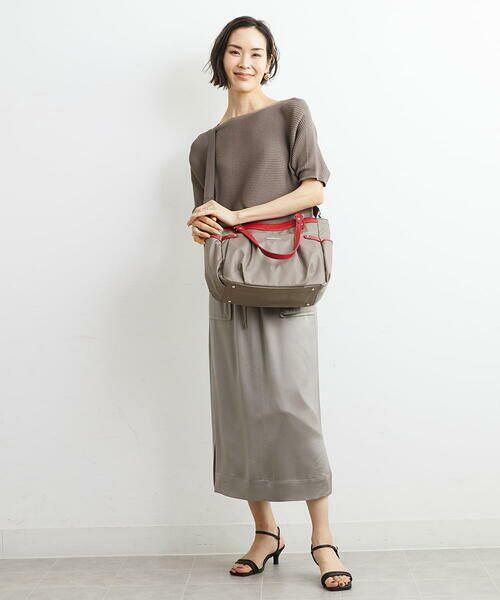 MK MICHEL KLEIN BAG / エムケーミッシェルクランバッグ トートバッグ | 【撥水/2WAY/販売停止】タックデザイントートバッグ | 詳細9