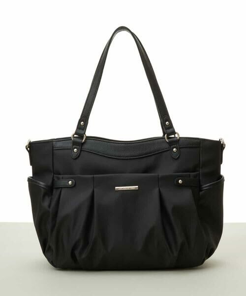 MK MICHEL KLEIN BAG / エムケーミッシェルクランバッグ トートバッグ | 【撥水/2WAY/販売停止】タックデザイントートバッグ | 詳細15