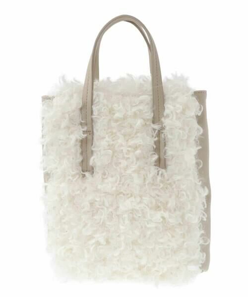 MK MICHEL KLEIN BAG / エムケーミッシェルクランバッグ トートバッグ | [2WAY/300g以下の軽量]プードルファーコンビネーションミニトート | 詳細17