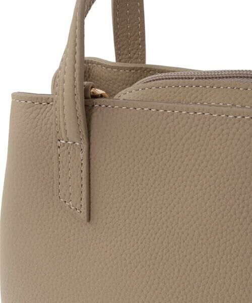 MK MICHEL KLEIN BAG / エムケーミッシェルクランバッグ トートバッグ | ［2WAY］カウレザースクエアハンドバッグ | 詳細4