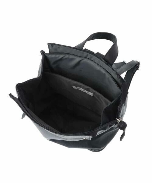 MK MICHEL KLEIN BAG / エムケーミッシェルクランバッグ リュック・バックパック | [A4収納可]レザースクエアデザインリュック | 詳細12