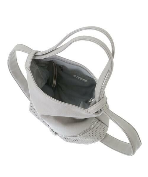 MK MICHEL KLEIN BAG / エムケーミッシェルクランバッグ トートバッグ | [2WAY/A4サイズ対応]パンチングデザイン変形トートバッグ | 詳細15