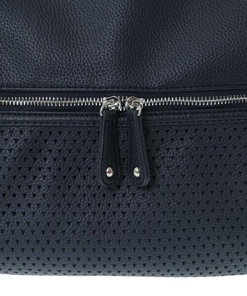 MK MICHEL KLEIN BAG / エムケーミッシェルクランバッグ トートバッグ | [2WAY/A4サイズ対応]パンチングデザイン変形トートバッグ | 詳細16