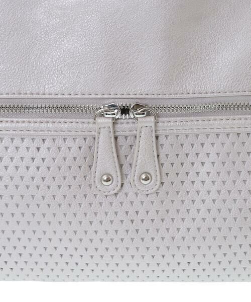 MK MICHEL KLEIN BAG / エムケーミッシェルクランバッグ トートバッグ | [2WAY/A4サイズ対応]パンチングデザイン変形トートバッグ | 詳細19