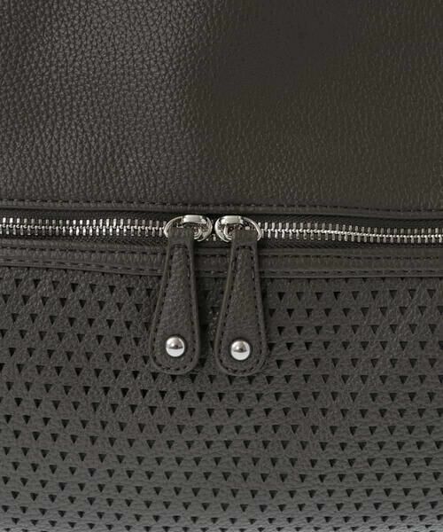 MK MICHEL KLEIN BAG / エムケーミッシェルクランバッグ トートバッグ | [2WAY/A4サイズ対応]パンチングデザイン変形トートバッグ | 詳細21