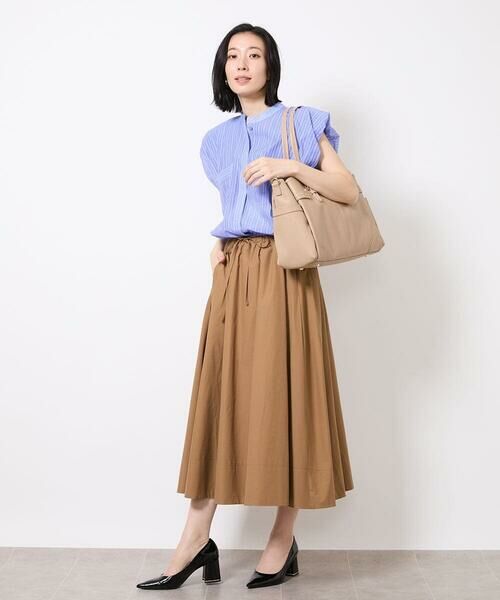 MK MICHEL KLEIN BAG / エムケーミッシェルクランバッグ トートバッグ | [大容量/2WAY]ステッチポイントワイドスクエアトート | 詳細16