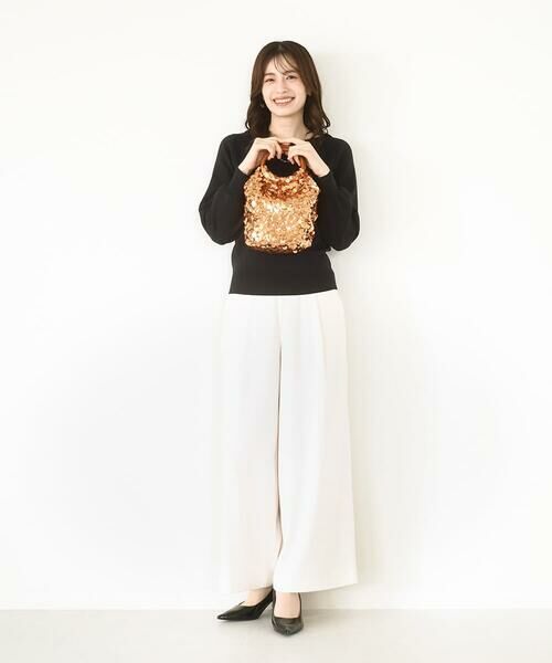 MK MICHEL KLEIN BAG / エムケーミッシェルクランバッグ トートバッグ | [2WAY]リングハンドルスパンコールバッグ | 詳細22