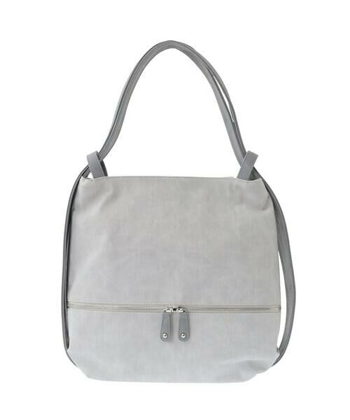 MK MICHEL KLEIN BAG / エムケーミッシェルクランバッグ トートバッグ | [2WAY/A4サイズ対応]シルバーラメアクセント変形トートバッグ | 詳細16