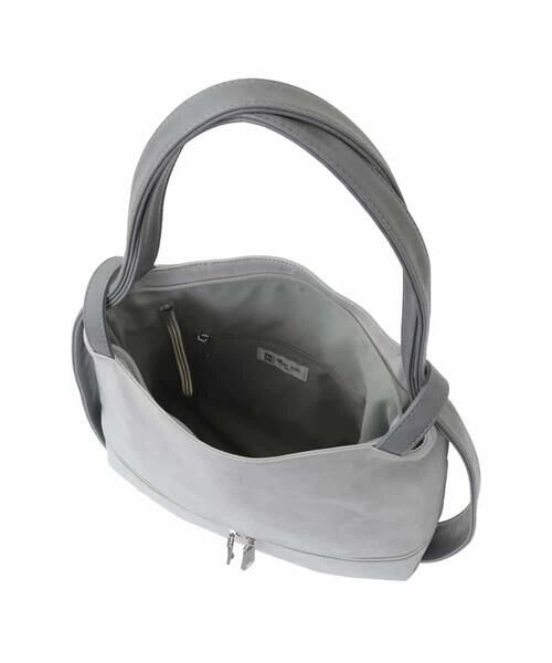 MK MICHEL KLEIN BAG / エムケーミッシェルクランバッグ トートバッグ | [2WAY/A4サイズ対応]シルバーラメアクセント変形トートバッグ | 詳細18