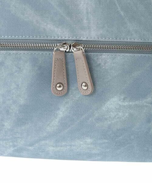 MK MICHEL KLEIN BAG / エムケーミッシェルクランバッグ トートバッグ | [2WAY/A4サイズ対応]シルバーラメアクセント変形トートバッグ | 詳細20