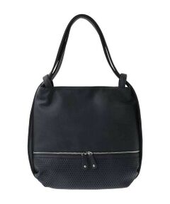 MK MICHEL KLEIN BAG / エムケーミッシェルクランバッグ トートバッグ | [2WAY/A4サイズ対応]パンチングデザイン変形トートバッグ