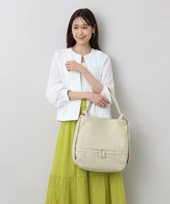 MK MICHEL KLEIN BAG / エムケーミッシェルクランバッグ トートバッグ | [2WAY/A4サイズ対応]パンチングデザイン変形トートバッグ