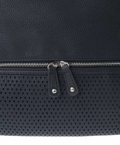 MK MICHEL KLEIN BAG / エムケーミッシェルクランバッグ トートバッグ | [2WAY/A4サイズ対応]パンチングデザイン変形トートバッグ | 詳細17