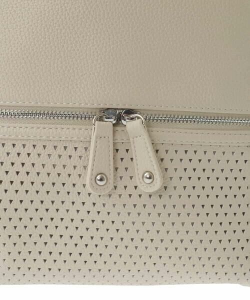 MK MICHEL KLEIN BAG / エムケーミッシェルクランバッグ トートバッグ | [2WAY/A4サイズ対応]パンチングデザイン変形トートバッグ | 詳細20