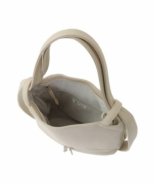 MK MICHEL KLEIN BAG / エムケーミッシェルクランバッグ トートバッグ | [2WAY/A4サイズ対応]パンチングデザイン変形トートバッグ | 詳細21