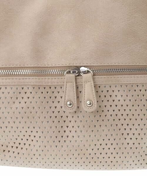 MK MICHEL KLEIN BAG / エムケーミッシェルクランバッグ トートバッグ | [2WAY/A4サイズ対応]パンチングデザイン変形トートバッグ | 詳細22