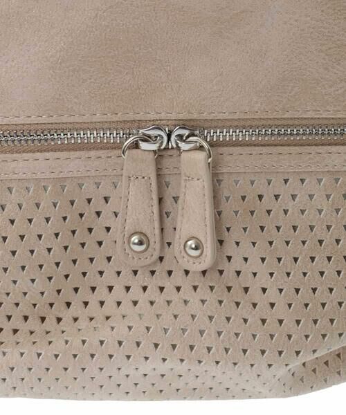 MK MICHEL KLEIN BAG / エムケーミッシェルクランバッグ トートバッグ | [2WAY]パンチングデザイン変形ミニトートバッグ | 詳細21