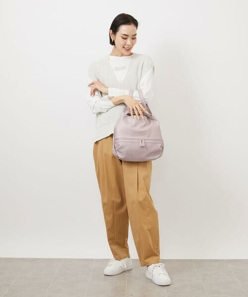 MK MICHEL KLEIN BAG / エムケーミッシェルクランバッグ トートバッグ | [2WAY]パンチングデザイン変形ミニトートバッグ | 詳細23