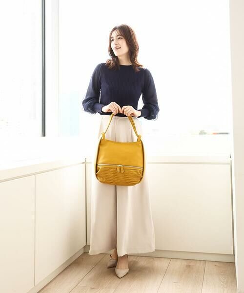 MK MICHEL KLEIN BAG / エムケーミッシェルクランバッグ トートバッグ | [2WAY]パンチングデザイン変形ミニトートバッグ | 詳細25