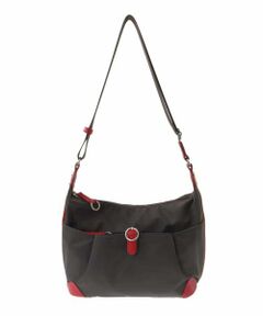 MK MICHEL KLEIN BAG / エムケーミッシェルクランバッグ ショルダーバッグ | [撥水/500g以下の軽量]レザーポイントナイロンショルダーバッグ