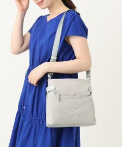 MK MICHEL KLEIN BAG / エムケーミッシェルクランバッグ ショルダーバッグ | [撥水/500g以下の軽量]アクセントレザースクエアショルダーバッグ