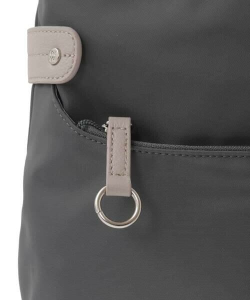 MK MICHEL KLEIN BAG / エムケーミッシェルクランバッグ ショルダーバッグ | [撥水/500g以下の軽量]アクセントレザースクエアショルダーバッグ | 詳細13