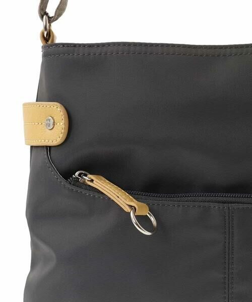 MK MICHEL KLEIN BAG / エムケーミッシェルクランバッグ ショルダーバッグ | [撥水/500g以下の軽量]アクセントレザースクエアショルダーバッグ | 詳細16